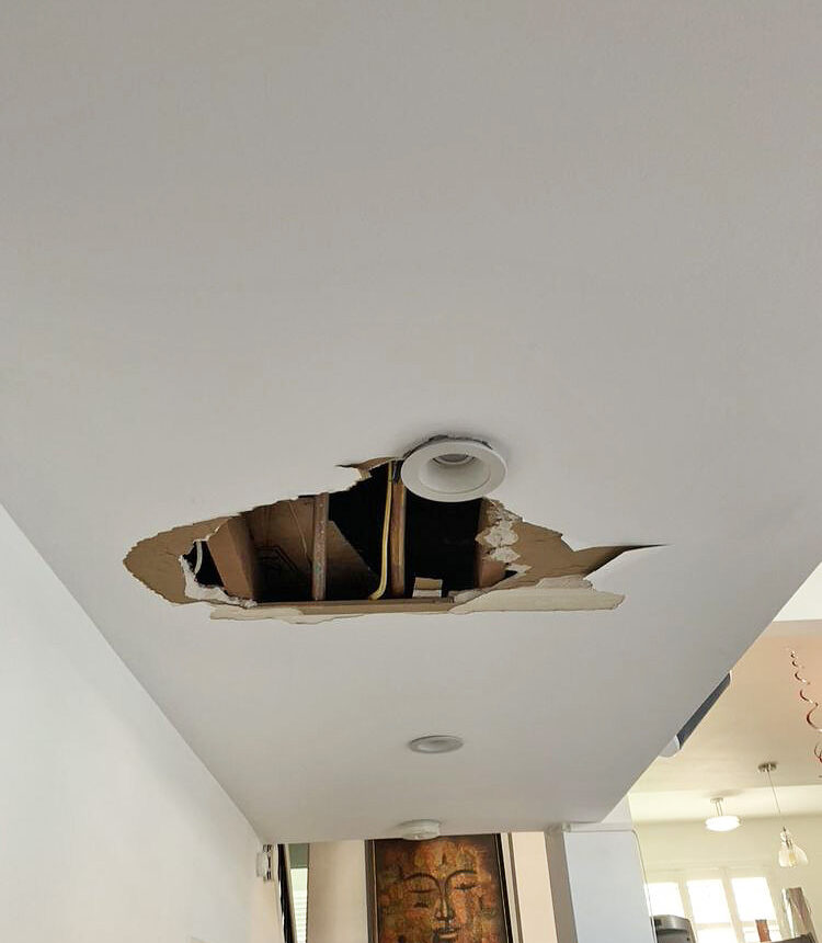 1 ceiling repair before