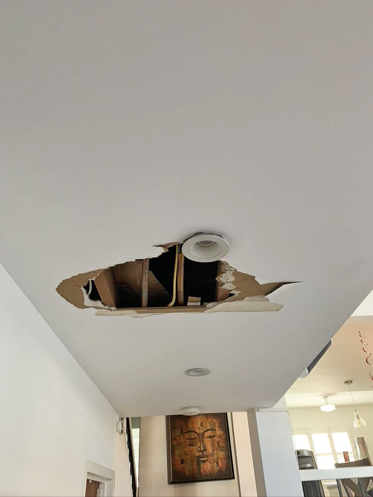 1 ceiling repair before